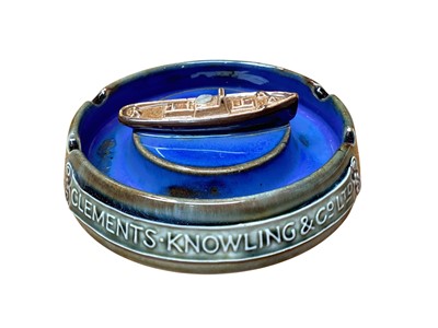 Lot 2234 - Doulton stoneware ashtray depicting a trawler - made for : Clements, Knowling & Co. Ltd.