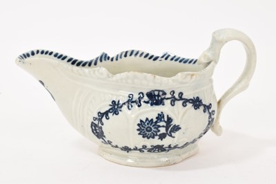 Lot 5063 - 18th century English porcelain sauceboat