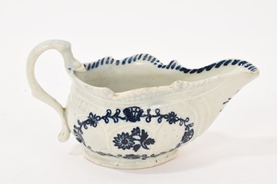 Lot 5063 - 18th century English porcelain sauceboat