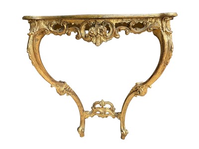 Lot 1459 - Gilt pier table