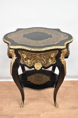 Lot 1385 - Antique Continental boullework vase table