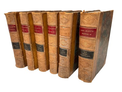 Lot 1342 - George Eliot - The Works, 7 Vols (in six), Blackwood, ' Stereotyped edition'
