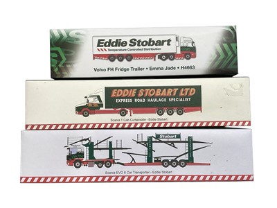 Lot 1820 - Selection of diecast Eddie Stobart commercial vehicles, all boxed (1 box)