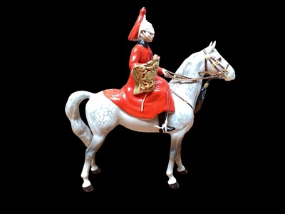 Lot 2244 - Beswick Lifeguard on dapple grey horse, model no. 1624
