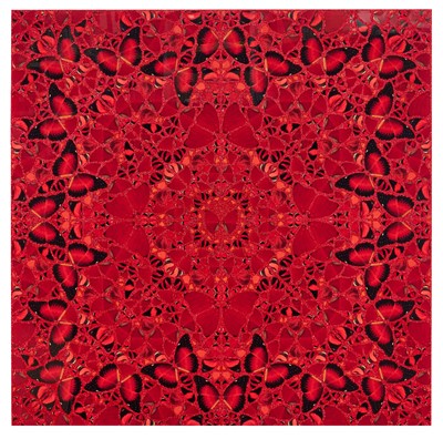 Lot 1287 - *Damian Hirst (b. 1965) laminated Giclée print on aluminium composite panel screenprinted with glitter - Nūr Jahān, from the series The Emperesses