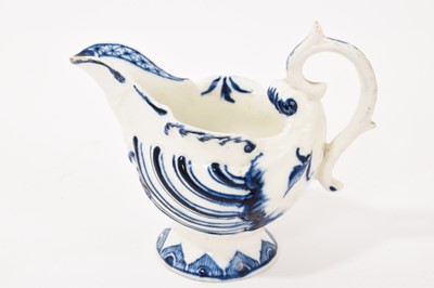 Lot 57 - Derby blue and white Dolphin Ewer, circa 1780