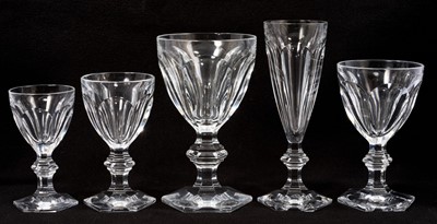 Lot 248 - Extensive suite of Baccarat Harcourt pattern table glass