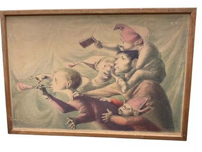Lot 5250 - Michael Ayrton (1921-1975) schools print - The Spectators