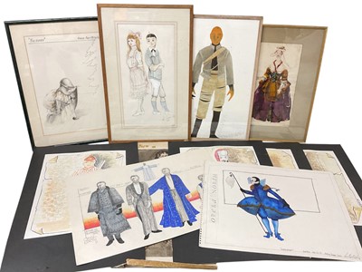 Lot 937 - Group of original costume designs for Royal Opera House, Old Vic, various hands, some unframed