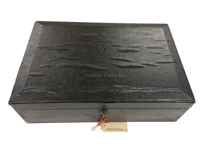 Lot 116 - King Edward VII despatch box by Wickwar & Co.