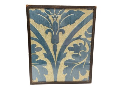 Lot 117 - H.M. King George VI Coronation piece of silk wall hanging in frame