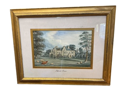 Lot 5263 - 19th century naive watercolour - Pitbrook House