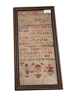 Lot 2556 - George III needlework sampler dated 1793 and another dated 1841 (2)