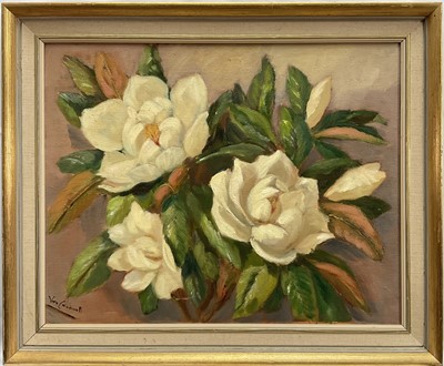 Lot 57 - Vera Caudwell, oil on canvas, still life of flowers, 39cm 49cm, signed, framed