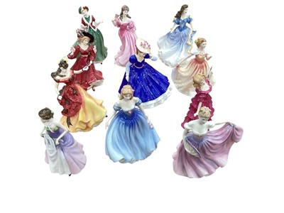 Lot 2283 - Ten Royal Doulton figures of the Year, together with Christmas Day, all boxed (11)