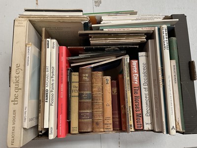 Lot 1394 - Collection of predominantly art history, also gallery and exhibition programmes, Richard Chopping - The Fly, first edition, various others. (1 box)