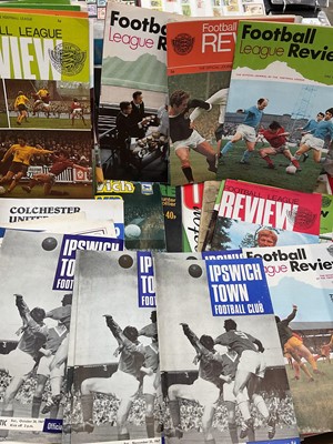 Lot 1166 - Collection of football programmes and other memorabilia including 1950s Harwich and Parkston football