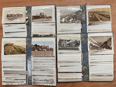 Lot 1152 - Extensive collection of Felixstowe postcards in four modern albums, approx. 176