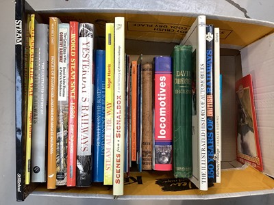 Lot 5190 - Collection of assorted railway and motoring-related books (1 box)