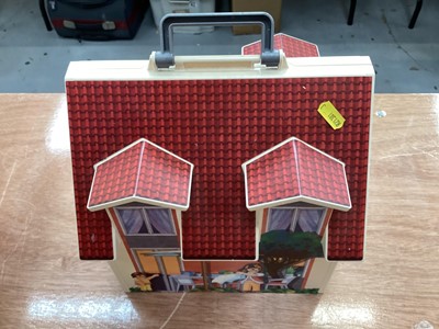 Lot 1906 - Playmobile dolls house, furniture and accessories plus a few Sylvanian Families pieces.