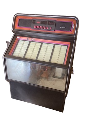 Lot 2727 - Vintage Wurlitzer Juke box together with two boxes of singles.