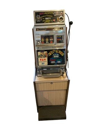 Lot 3010 - Vintage one arm bandit fruit machine