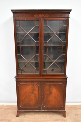 Lot 1379 - Late 19th century mahogany two-height bookcase