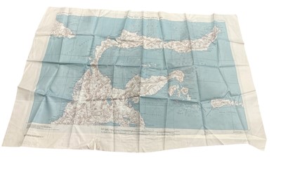 Lot 742 - Second World War American silk escape map- AAF Southwest Pacific Area, dated 1943.