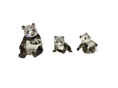 Lot 2311 - Swarovski annual edition 2008 - Panda Mother and Cub, boxed