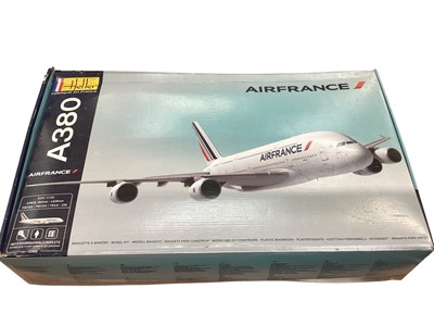 Lot 1840 - Heller 1:125 scale model kit Air France A380, with instructions & transfers, boxed 52908 & Revell 1:144 scale model kit Lufthansa A 340-300, boxed 04214 (2)