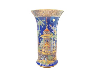 Lot 2320 - 1930s Carlton ware Persian blue royale glaze and gold vase