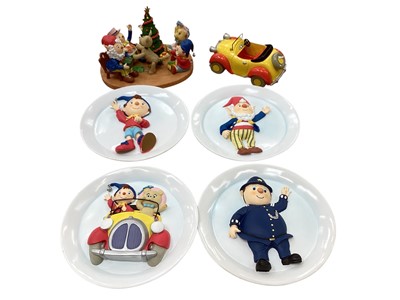 Lot 2322 - Selection of Elgate Products Limited Enid Blyton's Toyland items including four plates, Noddy' Car and Christmas Day in Toyland, all boxed