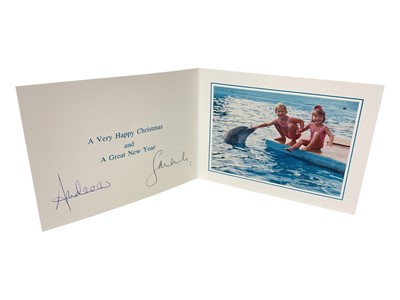 Lot 50 - T.R.H. Prince Andrew and Princess Sarah of York (now Andrew Mountbatten-Windsor and Sarah Ferguson) signed 1990s Christmas card
