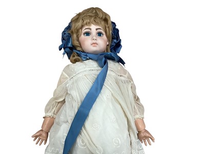 Lot 1881 - Modern collectable dolls including Bru Jne, girl doll 1990, SCS/MDA 1995. girl, Florence y Searles doll and one other small doll.