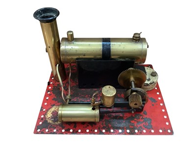 Lot 1863 - Bowman (c1930's) M135 stationary steam engine with geared drive and burner (1)