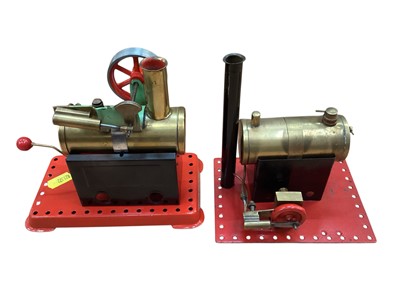 Lot 1867 - Four various stationary live steam engines (4)