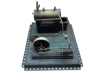 Lot 1871 - Possibly (c1920's) DC Doll & Cie stationary steam engine (chimney & burner missing) (1)