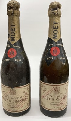 Lot 15 - Moet & Chandon Dry Imperial Champagne 1941, two bottles