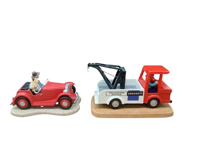 Lot 2339 - Two Robert Harrop Camberwick Green models - Molly's Car (limited edition) and Mr Crockett in his Van, both boxed