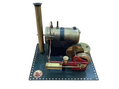 Lot 1882 - Bowmans M101 stationary model steam engine, with original wooden box (1)