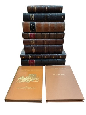 Lot 1416 - Antique books with good quality leather spines: The Spendthrift 1857, Parables of Lord 1857, Pilgrims Progress, Bunyan 1808, Vetus Testamentum Graece, Discourses on Prophecy 1824, Vanity Fair 18...