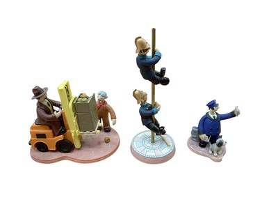 Lot 2341 - Three Robert Harrop Camberwick Green limited edition models - Jonathan Bell and Lord Belborough Apples Galore, Pugh & Cuthbert Roll Call and Peter Hazel & Packet the Dog Delivering the M...