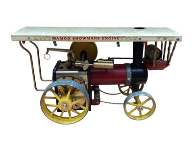 Lot 1845 - Mamod Showmans steam engine, with box (damp damage to box) (1)
