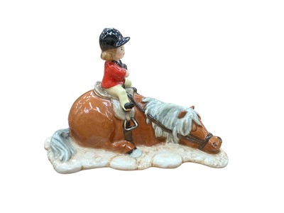Lot 2353 - Royal Doulton limited edition Thelwell model - Exhausted, boxed with certificate