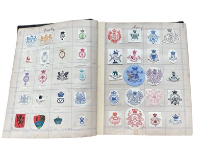 Lot 1161 - Book of arms, crests and monograms, all mounted