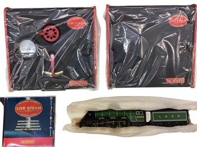 Lot 1889 - Hornby OO Gauge precision engineered steam powered 4-6-2 LNER Class A3 Flying Scotsman tender locomotive, in original box and outer delivery box R1058 (Not steamed) (1)