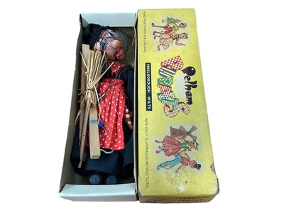 Lot 1892 - Pelham Puppets including Witches and Small Girl, boxed (3)