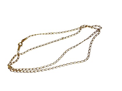 Lot 230 - 18ct gold chain, 55cm long