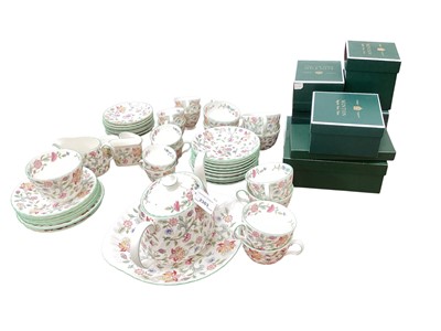 Lot 2363 - Minton Haddon Hall teaset together with matching boxed items