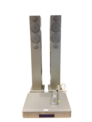 Lot 2717 - Arcam Solo CD player with remote control, together with a pair of Monitor Audio speakers